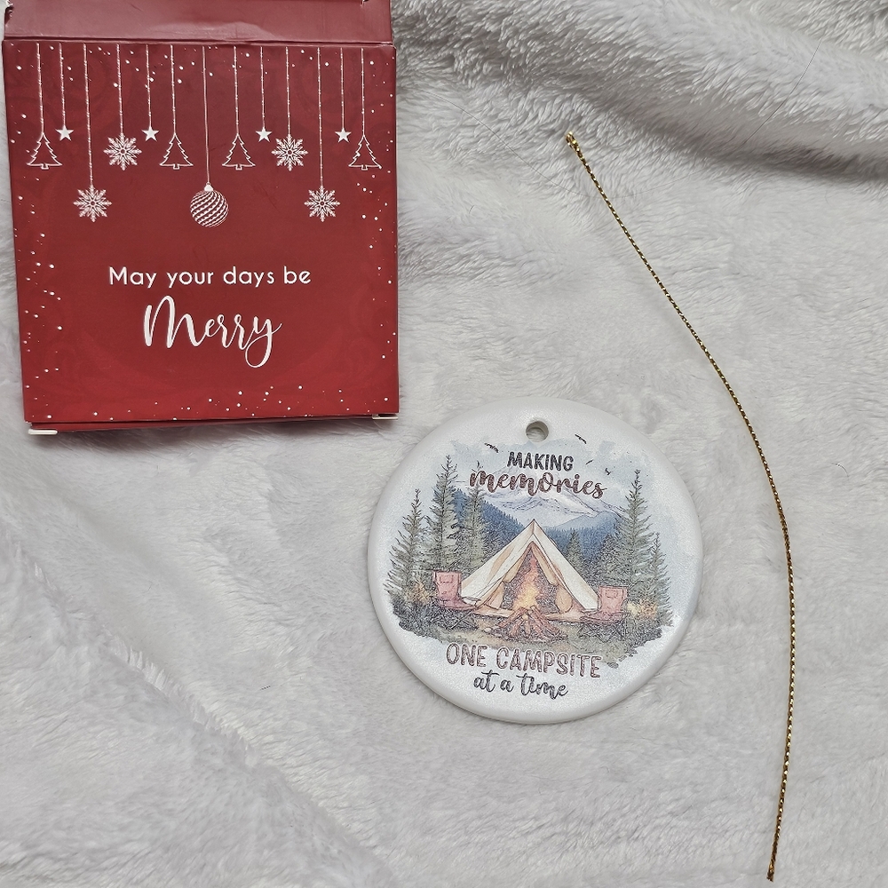 Making Memories One Campfire At A Time Ceramic Ornament